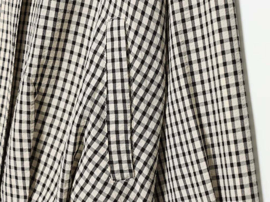 Women's checkered pilot jacket Coat