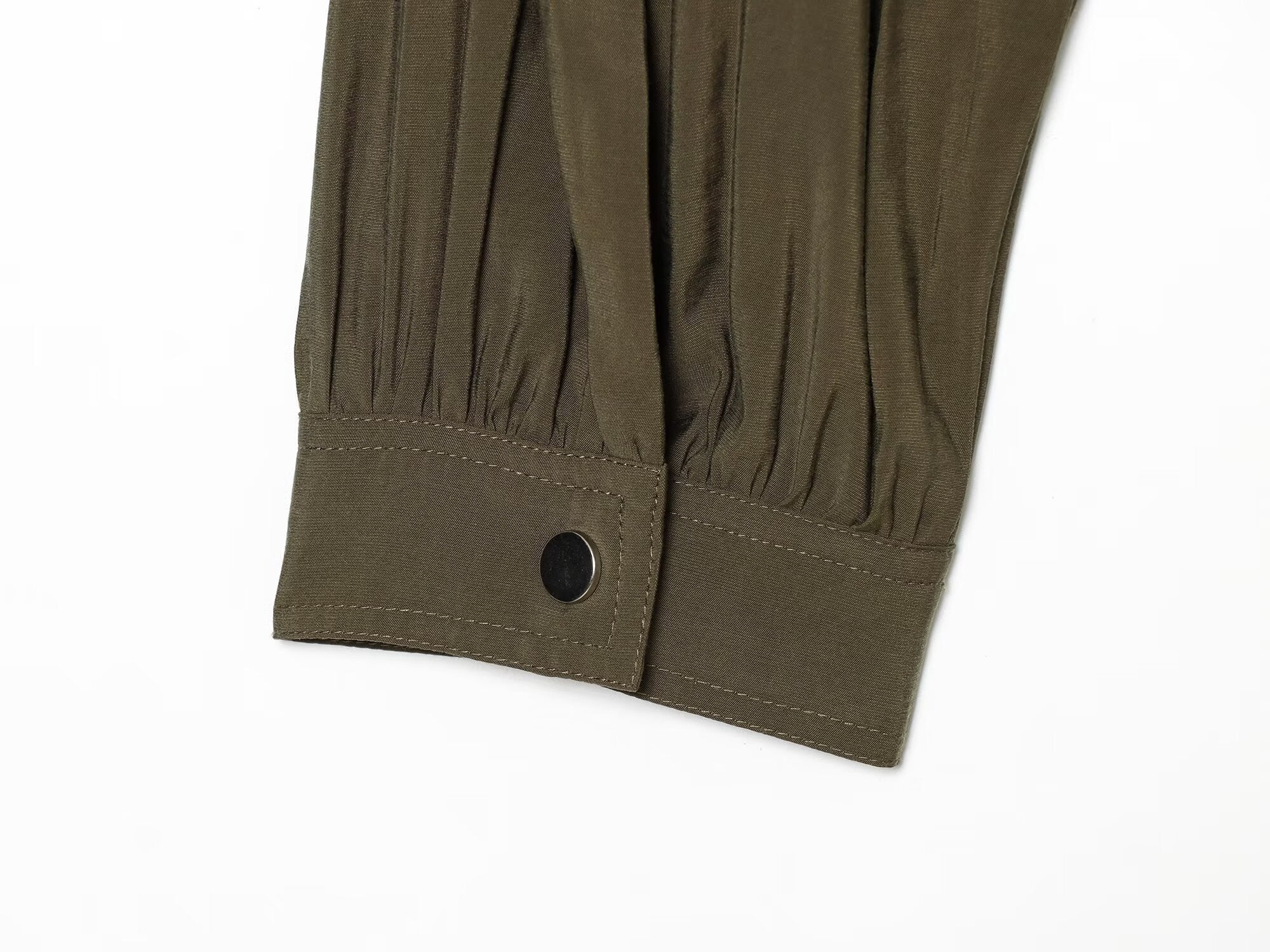 suit Women's 2 pieces bubble hem short pleated Coat+overalls