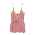 Women's lace suspender lingerie style top
