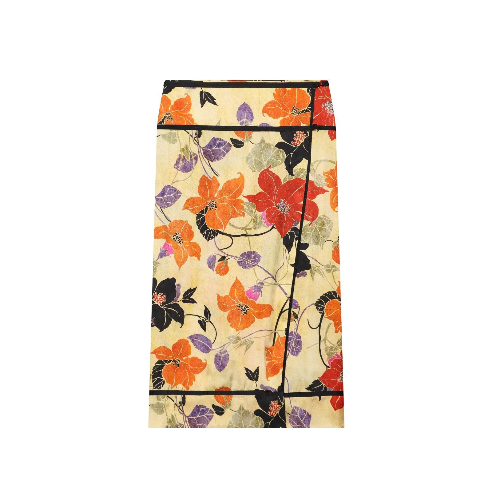 Women's floral printed sarong skirt