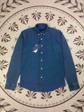 Men and Women with The Same New Fashion Casual Joker Embroidery Comfortable Breathable Denim Long Sleeve Shirt.