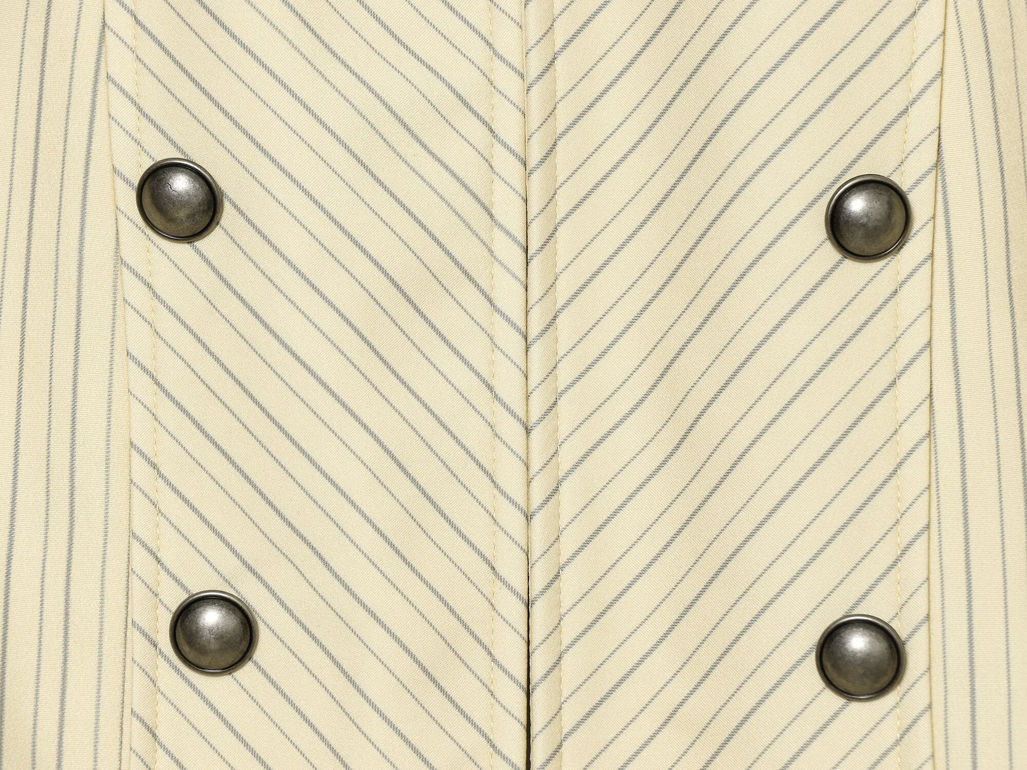Women's striped double-breasted jacket coat