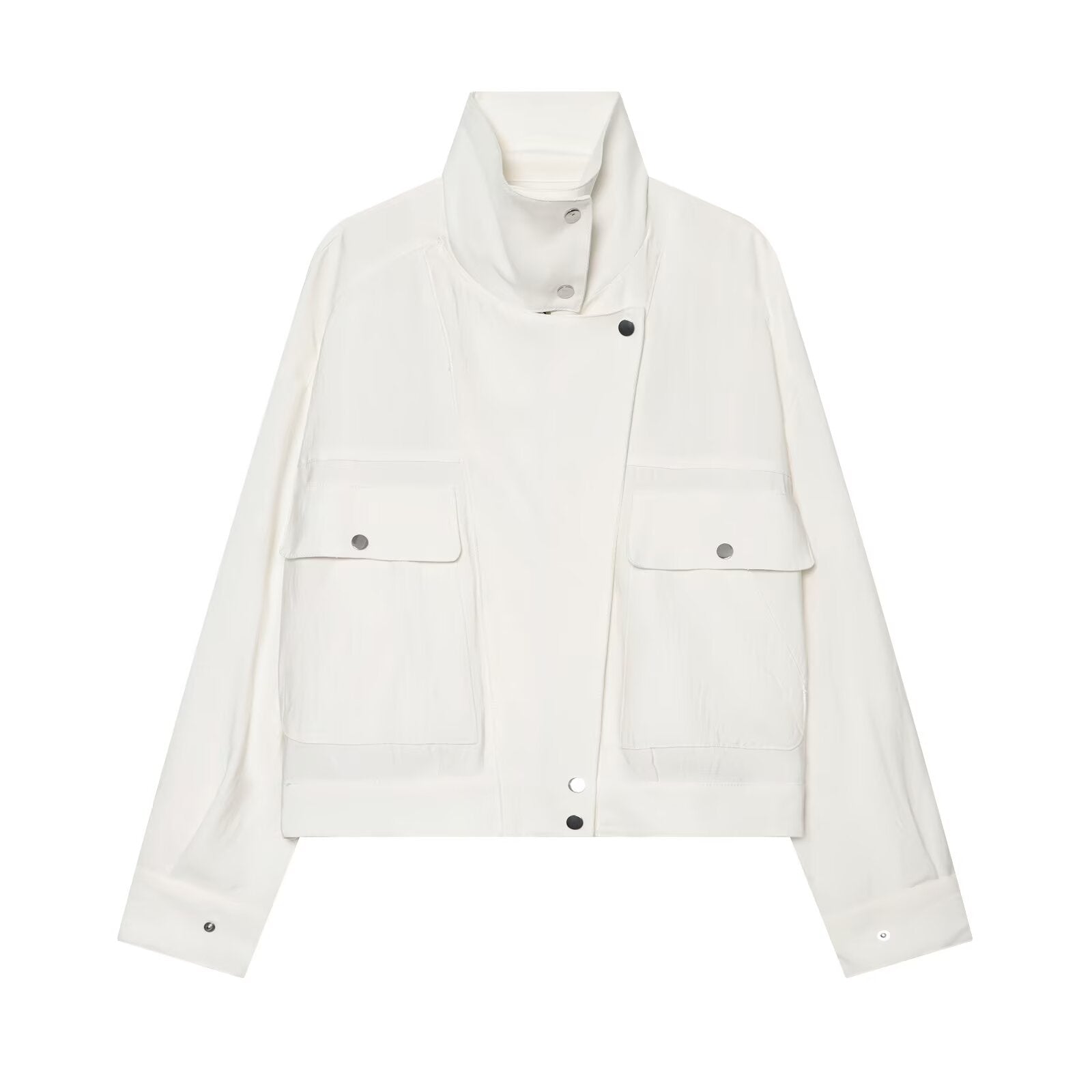 Women's Casual Stand Collar Jacket Coat