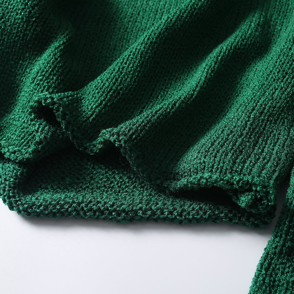 Women's casual versatile V-neck knitted sweater