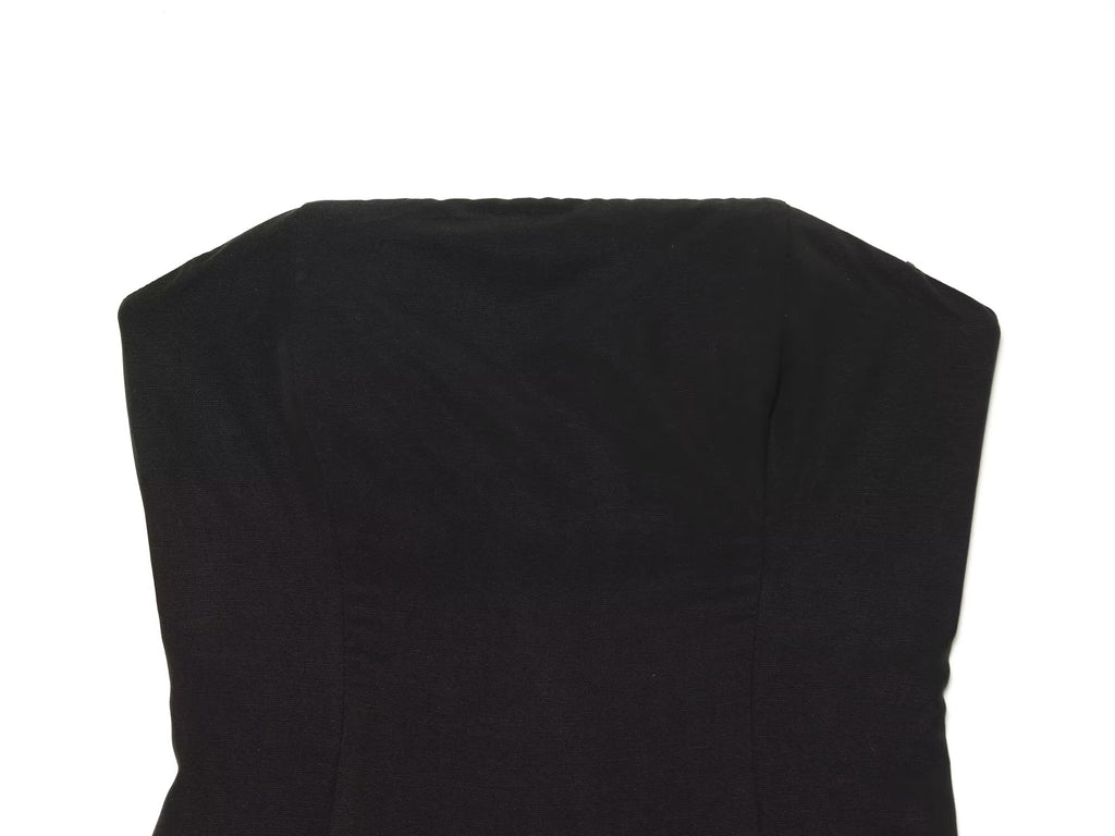 Women's strapless loose MIDI jumpsuit