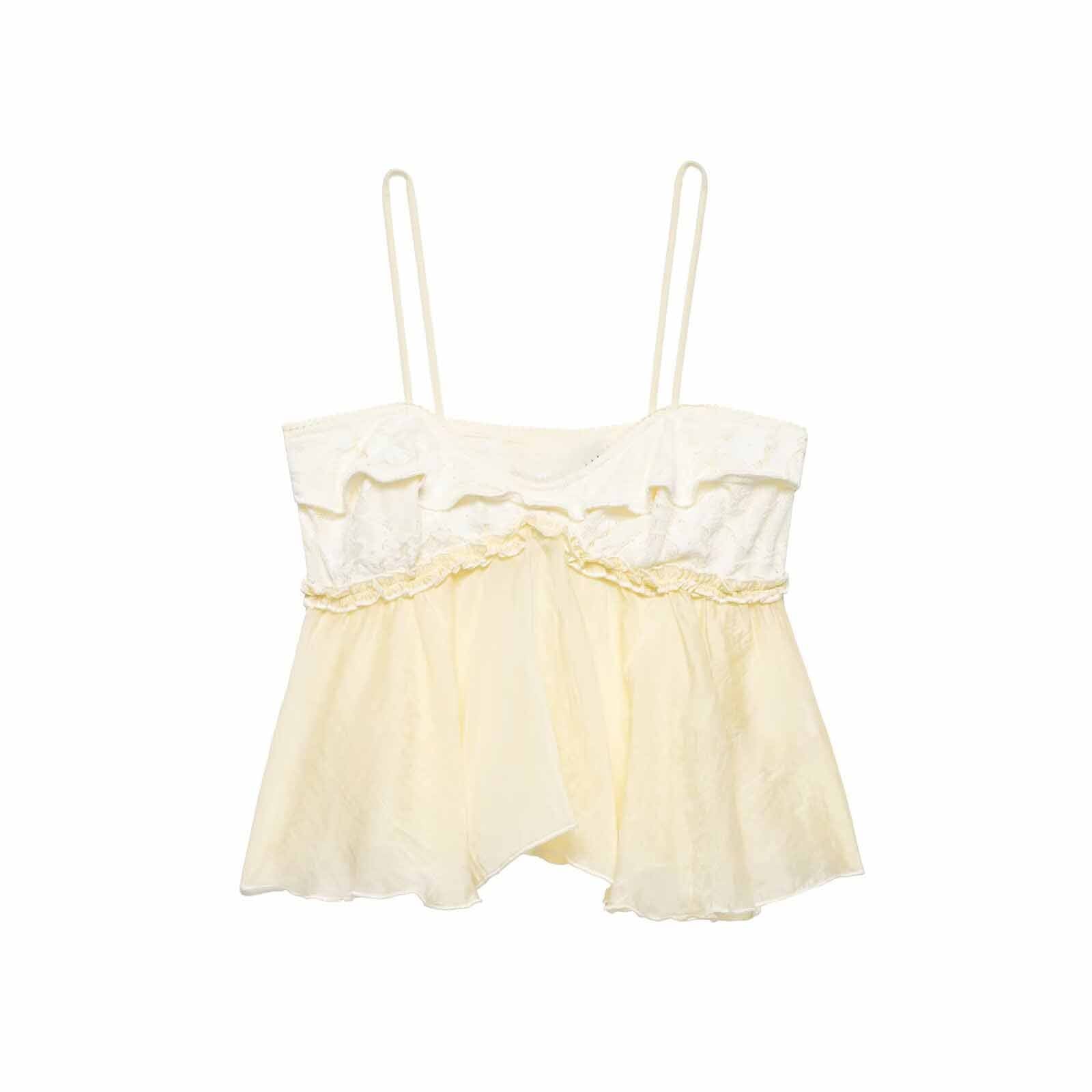 Women's new fashion lace stitching camisole